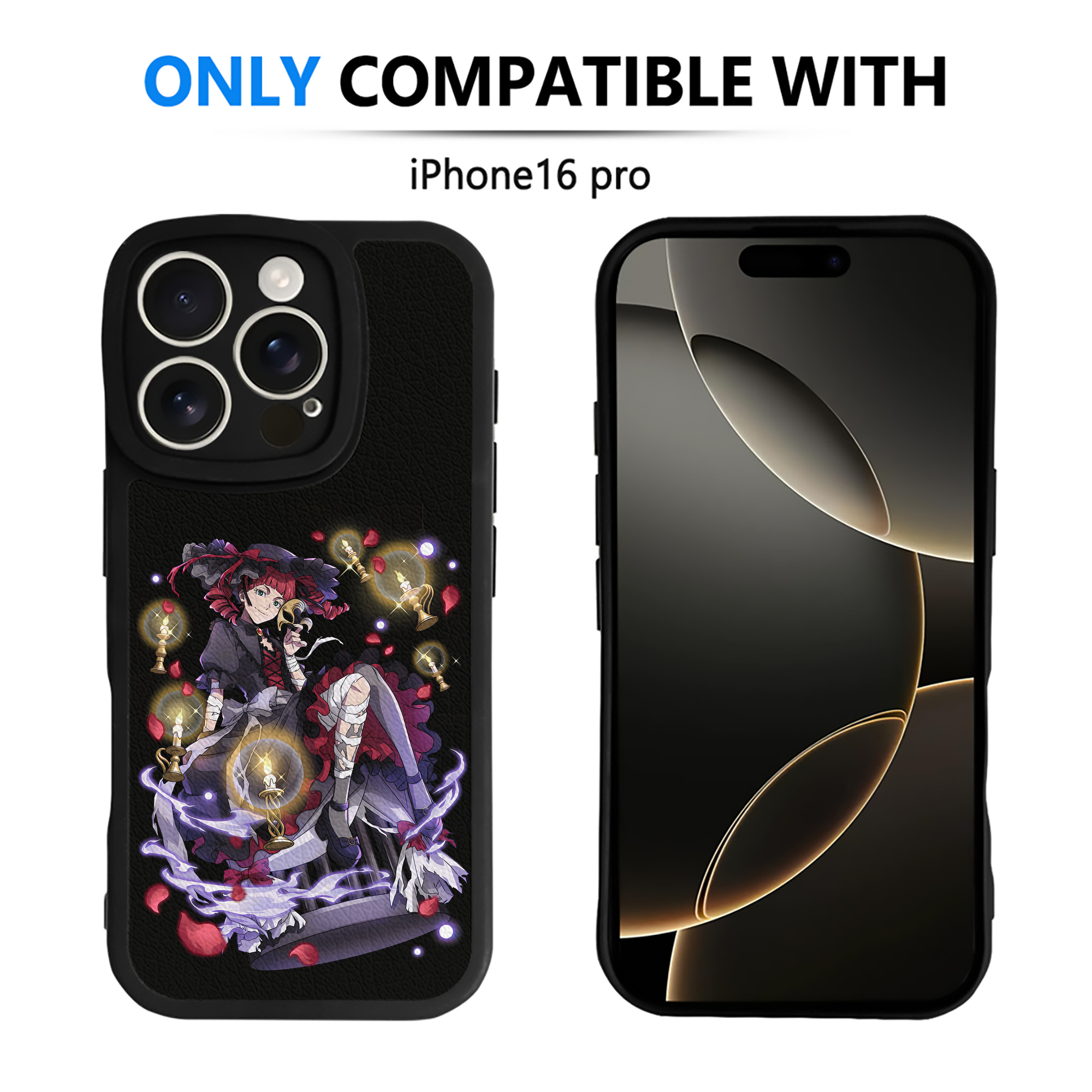 （画像用） 文豪ストレイドッグス Bungo Stray Dogs 【iPhone 16シリーズ対応】シリコンスマホケース（レザー調） 材質：シリコン
